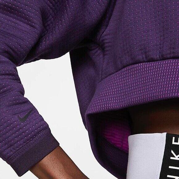 Nike City Ready Fleece Sweatshirt Womens M Swoosh Cropped Pullover Sporty NWT - Picture 4 of 8